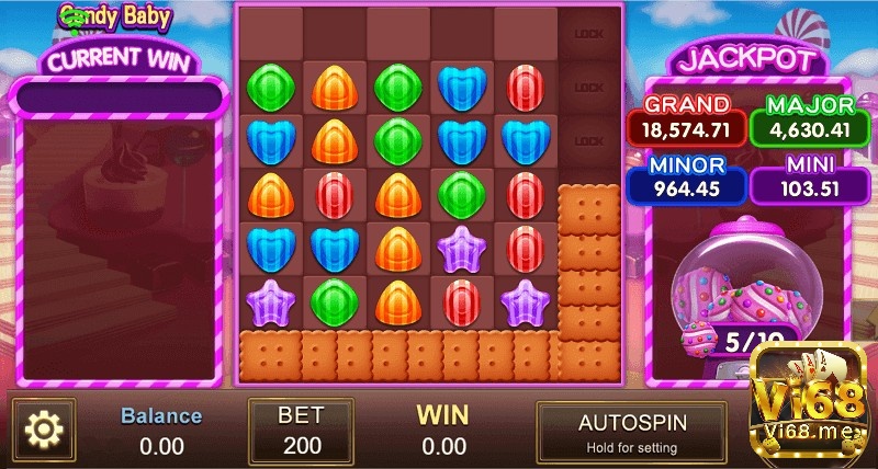 Game slot chủ đề các viên kẹo này được chơi trên bố cục 5x5 