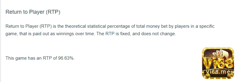 Bullseye với mức trả thưởng RTP là 96,63%