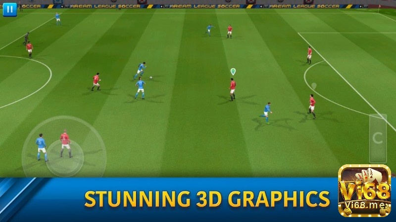 Game Dream League Soccer có đồ họa 3D chân thực và chi tiết