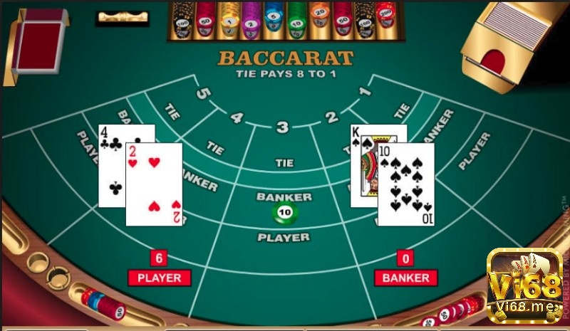 Các cửa cược thường thấy khi chơi bài Baccarat
